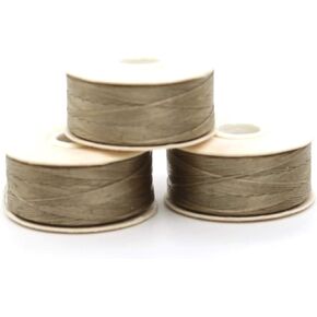 خيط خرز نايلون بطول 64 ياردة مقاس D لخرز ديليكا ورماد رملي، عبوة من 3 قطع من نايمو in Kuwait