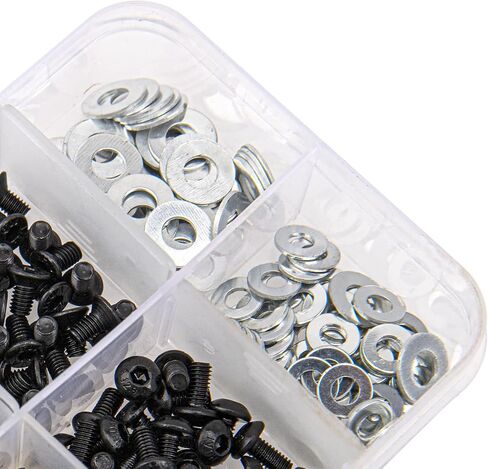 ShareGoo 340PCS Universal RC Screws Kit M3 Flat & Round Head Screws Bolt & M3 M4 Flat Washer with Magnetic Screw Tray for Traxxas Axial Redcat HSP HPI Losi 1/8 1/10 RC Car in Saudi Arabia
