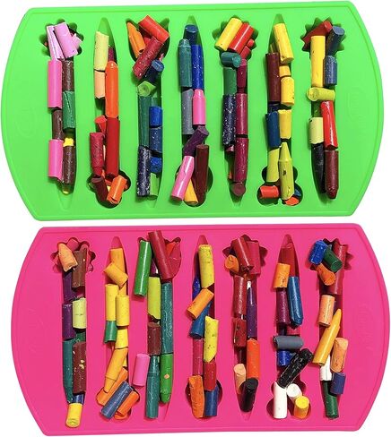 قوالب أقلام تلوين من السيليكون المكتنزة الآمنة للاستخدام في الفرن من ماي فروت شاك 2 على شكل زهور وحشرات، تصنع 14 قلم تلوين، قابلة لإعادة الاستخدام in Kuwait