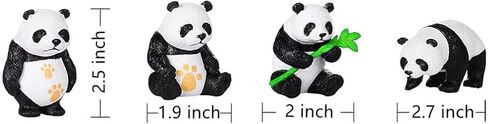 مجموعة لعب شخصية الدب الباندا من هيرسميمور، 4 قطع تماثيل باندا واقعية و10 قطع من ألعاب السياج البلاستيكية، تزيين الكيك، تزيين كعكة عيد الفصح وعيد الميلاد، هدية للأطفال، مستلزمات الحفلات in Kuwait