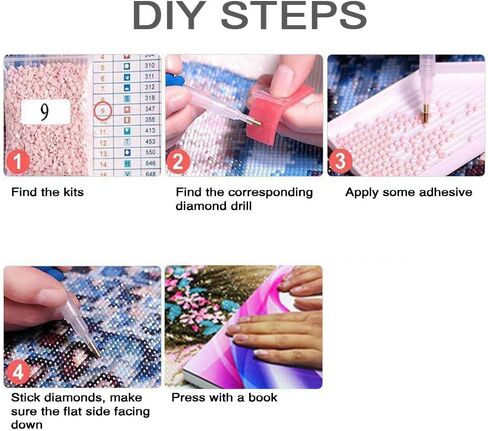 لوحة ماسية خماسية الأبعاد مثقاب دائري كامل مجموعات طلاء ماسية ذاتية الصنع للبالغين للمنزل فن الرسم الديكور جوارب حمراء 15.7 × 11.8 بوصة in Kuwait