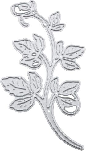 Leaves Die Cuts CHENJIN 4PCS Silver Metal Leaf Flower Cutting Dies Cut Stencils for DIY Crafts Scrapbooking Decorative Christmas Paper Card Making, Embossing Paper Dies in Saudi Arabia