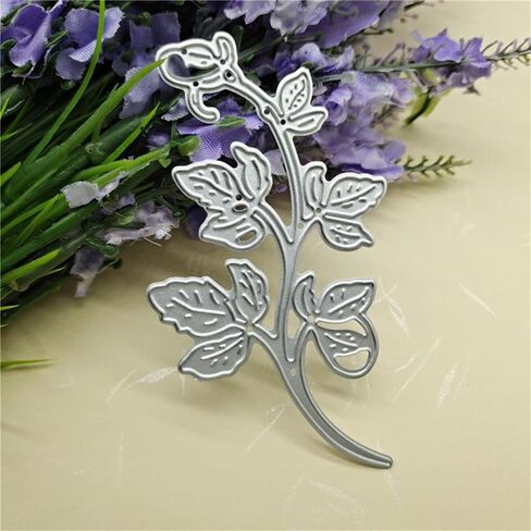 Leaves Die Cuts CHENJIN 4PCS Silver Metal Leaf Flower Cutting Dies Cut Stencils for DIY Crafts Scrapbooking Decorative Christmas Paper Card Making, Embossing Paper Dies in Saudi Arabia