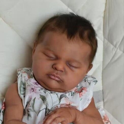 أنانو ريبورن بيبي دولز بلاك جيرل 19 بوصة دمى أطفال حقيقية ثنائية العرق تبدو حقيقية، دمى أطفال سوداء تولد من جديد تبدو حقيقية للأطفال من السيليكون مع دمية للفتيات 3+ in Kuwait