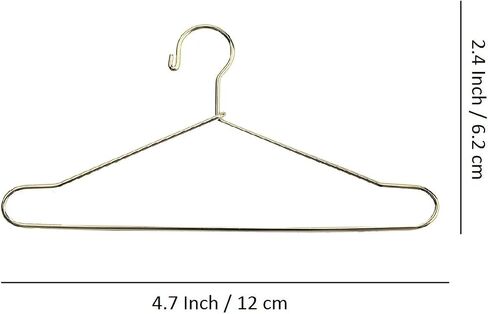 حامل ملابس مصغر للتعليق من 10 قطع من ملابس بيت الدمى اللطيفة من Shoppingmoon (ذهبي) in Saudi Arabia