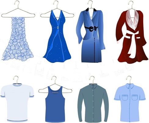 حامل ملابس مصغر للتعليق من 10 قطع من ملابس بيت الدمى اللطيفة من Shoppingmoon (ذهبي) in Saudi Arabia