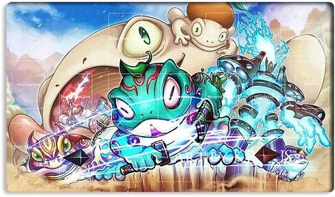 New Mlikemat Playmat Ghost Ogre & Snow Rabbit TCG CCG OCG Trading Card Game Mat with Zones + Free Bag (ZD039-038-A) in Kuwait