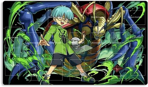 New Mlikemat Playmat Ghost Ogre & Snow Rabbit TCG CCG OCG Trading Card Game Mat with Zones + Free Bag (ZD039-038-A) in Kuwait