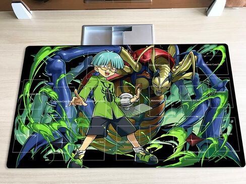 New Mlikemat Playmat Ghost Ogre & Snow Rabbit TCG CCG OCG Trading Card Game Mat with Zones + Free Bag (ZD039-038-A) in Kuwait