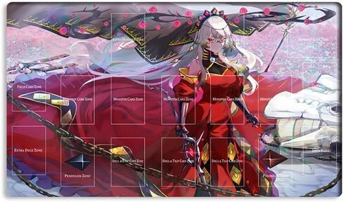 New Mlikemat Playmat Ghost Ogre & Snow Rabbit TCG CCG OCG Trading Card Game Mat with Zones + Free Bag (ZD039-038-A) in Kuwait