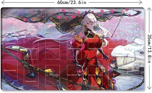 New Mlikemat Playmat Ghost Ogre & Snow Rabbit TCG CCG OCG Trading Card Game Mat with Zones + Free Bag (ZD039-038-A) in Kuwait