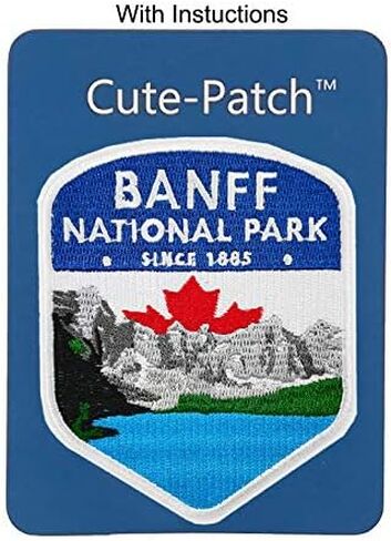 Ski Banff National Park مطرزة بالكي على خياطة على رقعة كندا تذكار للسفر in Saudi Arabia