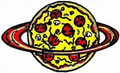 بيتزا كوكب التصحيح الكرتون الأطفال الاطفال التطريز الحديد التصحيح/شعار خياطة على التصحيح الملابس حقيبة تي شيرت الجينز السائق شارة زين in Kuwait