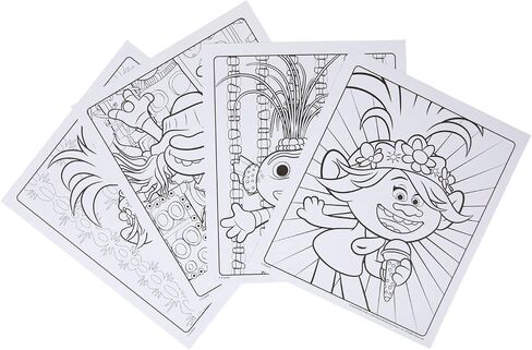 Crayola Trolls World Tour Color & Sticker Activity, With 32 Kids Coloring Pages & 4 Sticker Sheets, Trolls 2 Coloring, Gift for Kids, Ages 3, 4, 5, 6 in Saudi Arabia