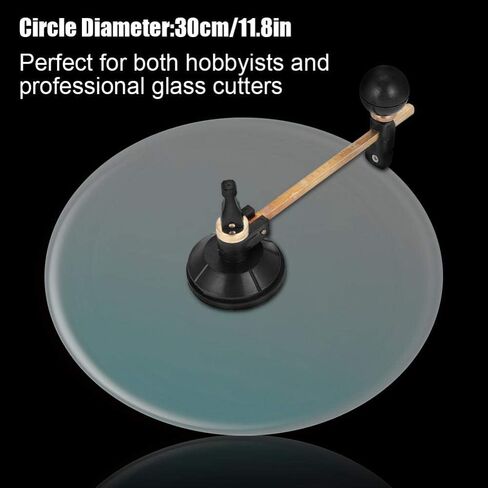 Circular Glass Cutter, 6 Wheel Compasses Circular Cutting Cutter with Suction Cup Circle(60CM) in Saudi Arabia