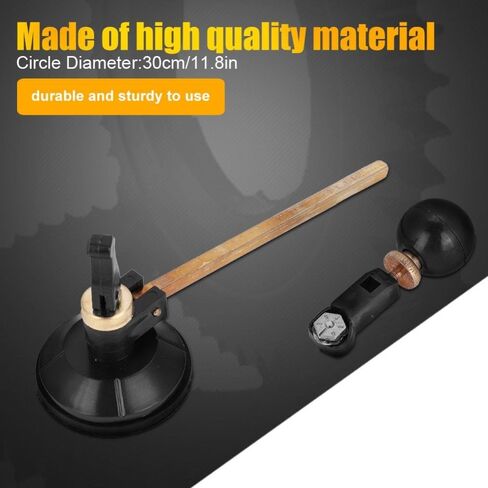 Circular Glass Cutter, 6 Wheel Compasses Circular Cutting Cutter with Suction Cup Circle(60CM) in Saudi Arabia
