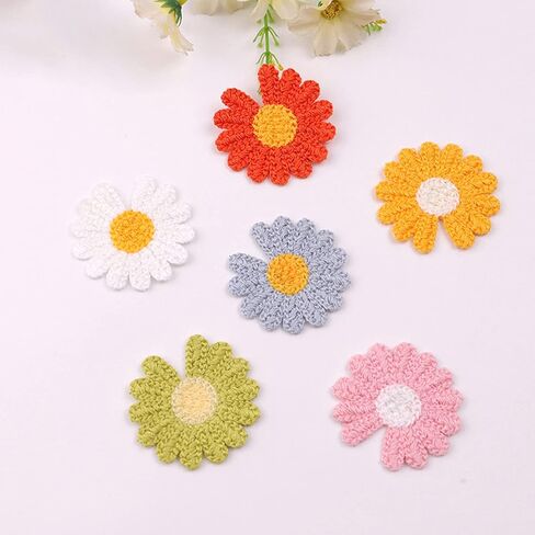 Woohome 10 PCS Embroidered Iron on Patch for Clothing, Rose Iron on Patches Set Sew on Patch for Craft, Sewing, Clothing, Backpack, Caps in Kuwait