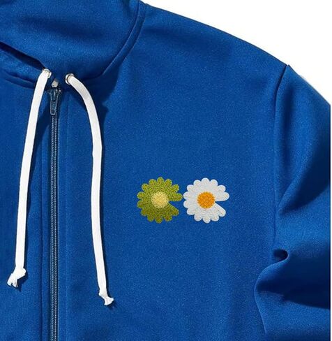 Woohome 10 PCS Embroidered Iron on Patch for Clothing, Rose Iron on Patches Set Sew on Patch for Craft, Sewing, Clothing, Backpack, Caps in Kuwait