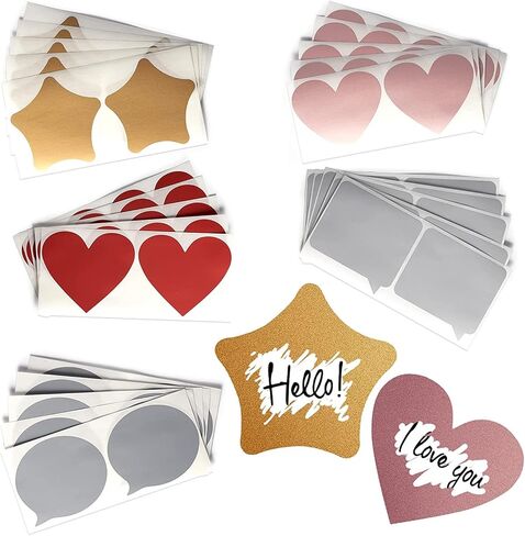 جيت فريش ملاحظات غداء قابلة للخدش للاطفال - 50 قطعة من ملصقات الغداء القابلة للخدش للاطفال - مجموعة ملصقات معدنية قابلة للخدش لصندوق غداء الاطفال - ملاحظات صندوق بينتو لطيفة لامعة على شكل خدش in Kuwait