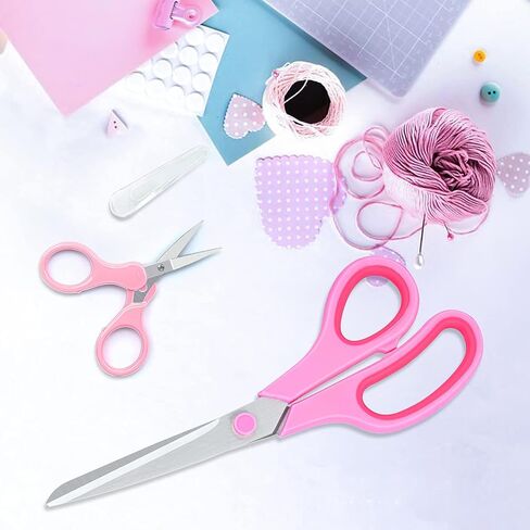 Pink Scissors for Office Home School Craft Sewing Fabric Supplies, 8 Inch/3.5 Inch in Kuwait