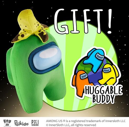 بي.ام.اي لعبة قطيفة باديز من امونج اس | دمية مخملية قابلة للتجميع والعناق بطول 1 قدم على شكل موز بلون اخضر مقشر | لعبة اطفال 12 انش in Kuwait