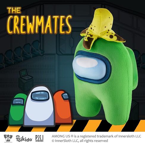 بي.ام.اي لعبة قطيفة باديز من امونج اس | دمية مخملية قابلة للتجميع والعناق بطول 1 قدم على شكل موز بلون اخضر مقشر | لعبة اطفال 12 انش in Kuwait