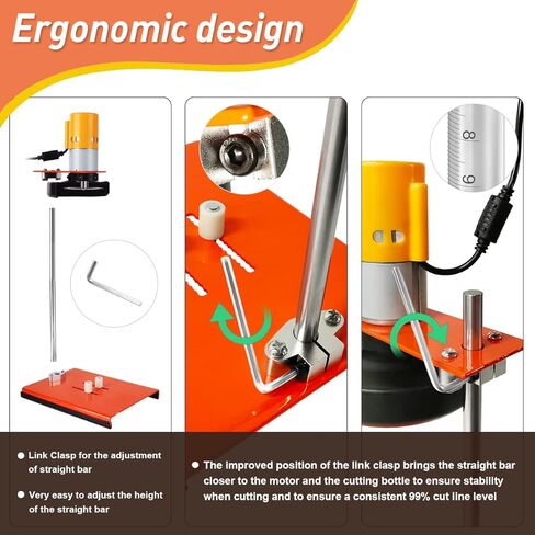 الة تقطيع الزجاجات، ماكينة قطع الزجاجات جين راوند مجموعة ادوات قطع الزجاجات لزجاجات النبيذ وزجاج البحر والفنون والحرف اليدوية ووعاء الزهور والبرطمانات in Kuwait