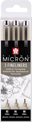 SAKURA - Pigma Micron Wallet - 3 Black Pens POXSDK3 in Saudi Arabia