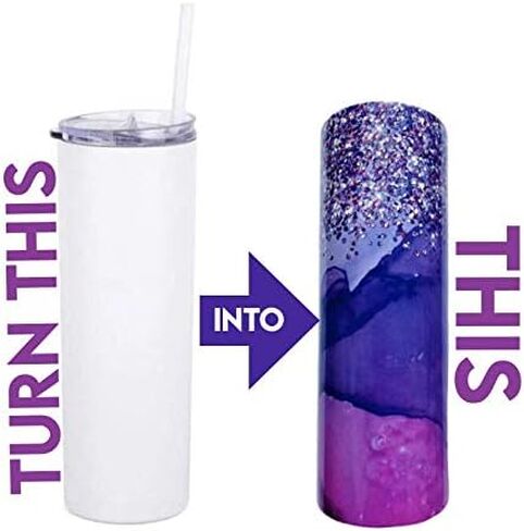 كوب أطفال رفيع أبيض قابل للانسكاب، 7 عبوات من أبو واك، 340 مل مع برغي على الغطاء، أكواب تسام من أجل نقل الحرارة بنفسك، فراغات تسام in Kuwait