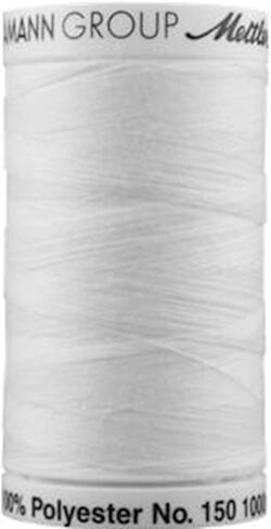 Mettler Bobbin Fil Embroidery Thread، 1094-Yard, White in Saudi Arabia