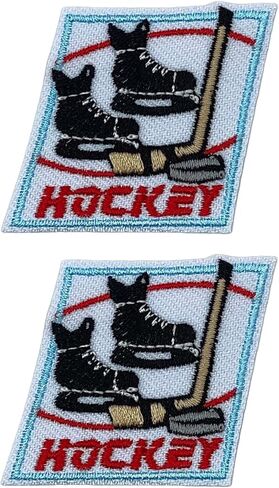 رقع هوكي 2 قطعة من بوهاقة - رقع رياضية مطرزة رائعة - يمكن كيها / خياطتها in Kuwait