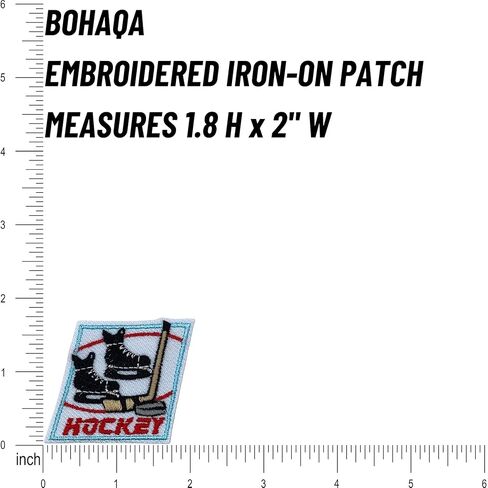 رقع هوكي 2 قطعة من بوهاقة - رقع رياضية مطرزة رائعة - يمكن كيها / خياطتها in Kuwait