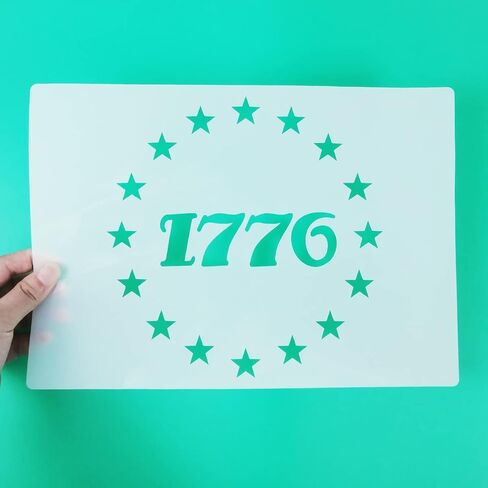 استنسل نجوم العلم الأمريكي نحن الشعب، 12 قطعة استنسل وطني قابل لإعادة الاستخدام، 1776 نجوم نحن الشعب استنسل الحروف الإنجليزية للرسم على القماش الخشبي ديكور جدار المنزل يوم الاستقلال in Saudi Arabia