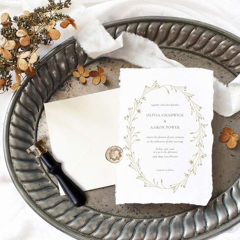 يونيكو ختم شمع اكليل نباتي من التوت البري | ختم اكليل زهور مثالي لدعوات الزفاف والبطاقات والعلامات والمظاريف والبريد الحلزوني وتغليف الهدايا وختم الرسائل وعبوات النبيذ والمشاريع التي تصنعها بنفسك in Kuwait