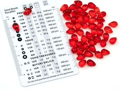 Czech 50-Piece Glass Beads, 6x9mm, Teardrop Siam Red in Kuwait