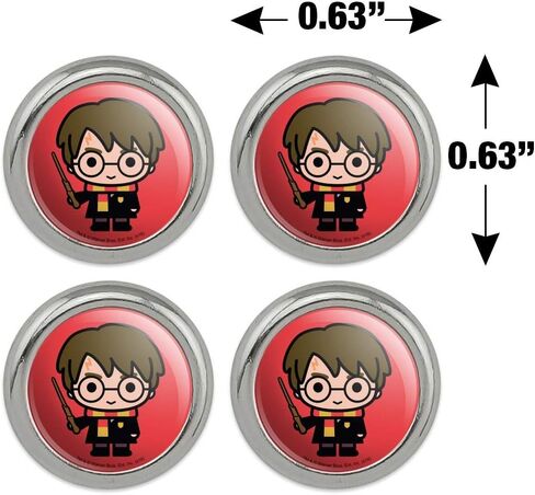 Harry Potter Cute Chibi Character Metal Craft Sewing Novelty Buttons - Set of 4 in Saudi Arabia