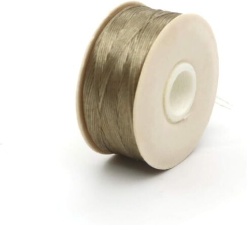 خيط خرز نايلون بطول 64 ياردة مقاس D لخرز ديليكا ورماد رملي، عبوة من 3 قطع من نايمو in Kuwait