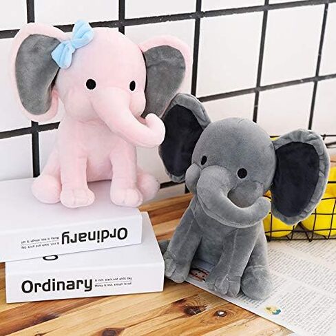 boqopod Stuffed Elephant Animal Plush Toys 9 Inch (Pink) in Saudi Arabia