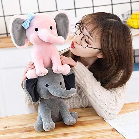 boqopod Stuffed Elephant Animal Plush Toys 9 Inch (Pink) in Saudi Arabia