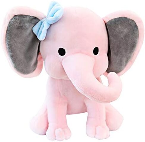 boqopod Stuffed Elephant Animal Plush Toys 9 Inch (Pink) in Kuwait