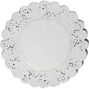 School Smart-85610 Paper Die-Cut Round Lace Doily, 6 in, White, Pack of 100, 9 X 12 in in Kuwait