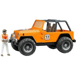 Bruder Jeep Cross Country Racer Vehicle with Driver Blue in Saudi Arabia
