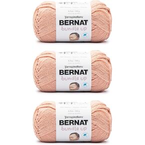 Bernat Bundle Up Beluga Yarn - 3 Pack of 141g/5oz - Polyester - 4 Medium (Worsted) - 267 Yards - Knitting, Crocheting & Crafts