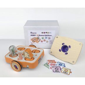 KinderLab Robotics KIBO 15 Home Edition - مجموعة روبوت STEAM الخالية من الشاشة للأطفال من سن 4 إلى 7 سنوات - امنح هدية البرمجة الإبداعية المرحة - اجعل خيال طفلك ينبض بالحياة مع لعبة الروبوت التعليمية
