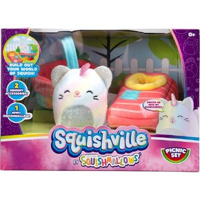 Squishville Mini-Squishmallows Plush Beach Accessory Set - Includes 2-Inch One Sand Castle , One Beach Chair - Irresistibly Soft, Colorful in Kuwait