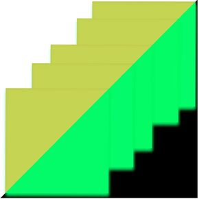 صفائح الفينيل اللاصقة المتوهجة في الظلام، 8 بوصات × 8 بوصات، 5 عبوات من أوراق متوهجة باللون الأخضر النيون الفلورسنت، فينيل مضيء قابل لإعادة الشحن للحرف اليدوية، وسجلات القصاصات، والبطاقات، وشارات السيارات، والجدران in Kuwait