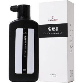 CA Society White Calligraphy Ink, White Sumi Ink, Sumi Calligraphy Ink, Chinese Calligraphy Painting Ink, 250ml (8.45oz) …