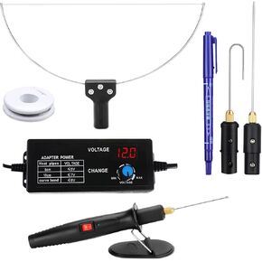 قاطع إسفنج 4 في 1، مجموعة أدوات قلم تقطيع كهربائي، قلم قطع إسفنجي بجهد الإدخال 100-240 فولت مع محول محول الجهد الإلكتروني لقطع الرغوة والحفر والتفصيل (4 في 1) in Kuwait