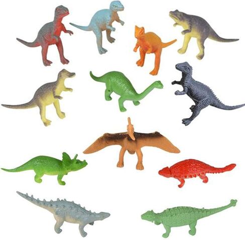 The Dreidel Company Toy Dinosaurs, 3" (12-Pack) in Saudi Arabia