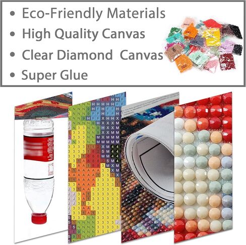 CHOSIGHT 5D Diamond Painting Dolphin Kits, DIY Paint with Diamond Art Moon Round Full Drill Crystal Rhinestone Embroidery Pictures Crafts for Home Wall Decor 12x16 inch in Kuwait